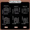 30Pcs 3 Style Acrylic Thread Winding Boards FIND-PH0018-40-2