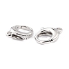 Brass Lobster Claw Clasps KK-D065-02P-3