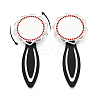 Alloy & Iron Bookmark Cabochon Settings PALLOY-N184-10S-4