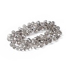Transparent Electroplate Glass Beads Strands EGLA-F152B-PL01-2