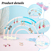 Acrylic Earring Display Stands EDIS-WH0016-14-5