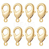 8Pcs Brass Lobster Claw Clasps KK-TA0002-70-1