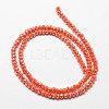 Faceted Rondelle Full Rainbow Plated Imitation Jade Electroplate Glass Beads Strands EGLA-J134-3x2mm-FR13-2