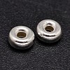 Rondelle 925 Sterling Silver Spacer Beads STER-F019-01C-1