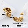 Geometric 304 Stainless Steel Stud Earrings for Women PP5518-6