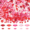 6000Pcs 10 Styles Pointed Back Acrylic Rhinestone Cabochons TACR-GA0001-07B-1