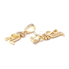 Eco-Friendly Brass Micro Pave Cubic Zirconia Pendants KK-K265-01G-A-2