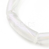 Acrylic Curved Tube Chunky Stretch Bracelet for Women BJEW-JB08122-4