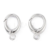 Anti-Tarnish Rhodium Plated 925 Sterling Silver Spring Gate Rings STER-K173-14P-3