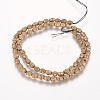 Electroplated Non-magnetic Synthetic Hematite Beads Strands G-K259-08I-2