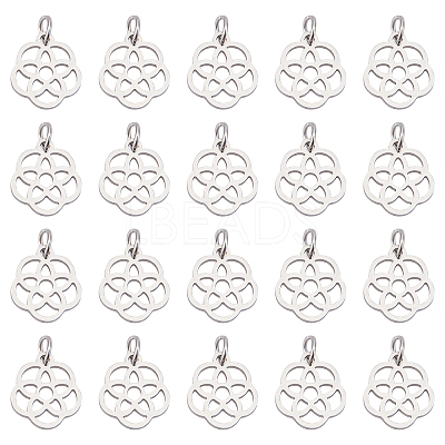 304 Stainless Steel Pendants STAS-UN0018-96P-1