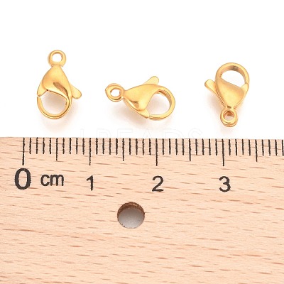 304 Stainless Steel Lobster Claw Clasps STAS-T040-PJ212-11-1