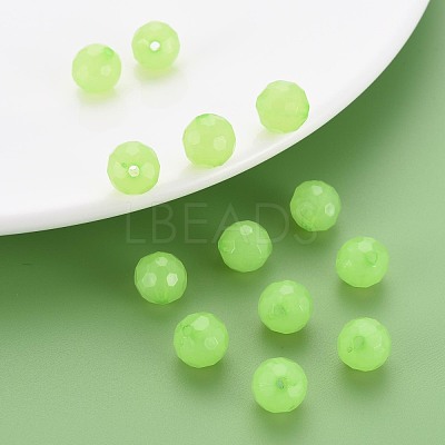 Imitation Jelly Acrylic Beads MACR-S373-97A-E06-1
