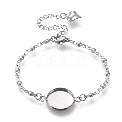 Tarnish Resistant 304 Stainless Steel Bracelet Making STAS-L248-001P-B-1