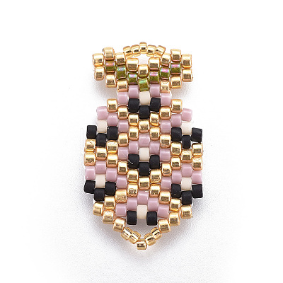 MIYUKI & TOHO Handmade Japanese Seed Beads Pendants SEED-A027-B03-1