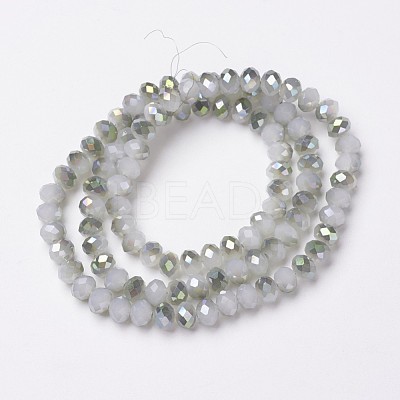 Electroplate Glass Beads Strands EGLA-A034-J6mm-S04-1