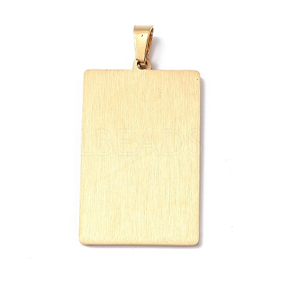 201 Stainless Steel Pendant STAS-B033-01G-06-1