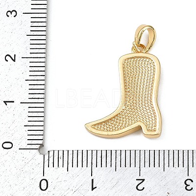 Christmas Brass Enamel Pendants KK-K413-03G-1