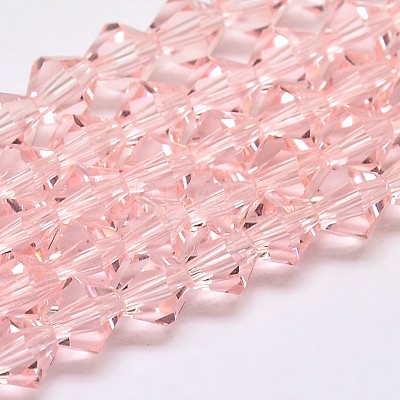 Imitate Austrian Crystal Bicone Glass Beads Strands GLAA-F029-3x3mm-15-1