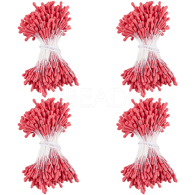 Gypsum with Cotton Cord Artificial Flower Core DIY-WH20007-36A-08-1