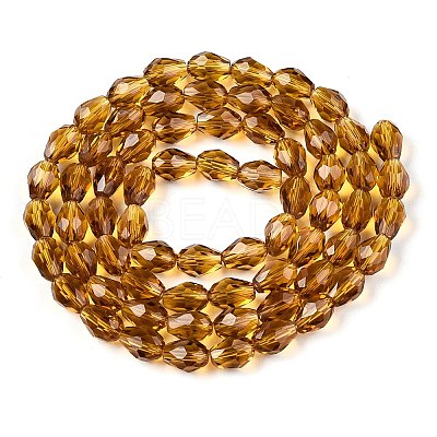 Transparent Glass Beads Strands X-EGLA-N013-T6mm-D16-1