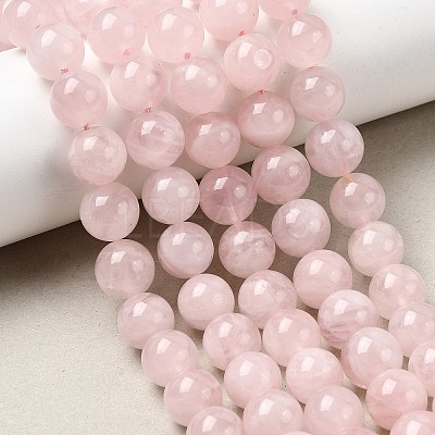 Natural Madagascar Rose Quartz Beads Strands G-B167-A05-10mm-1