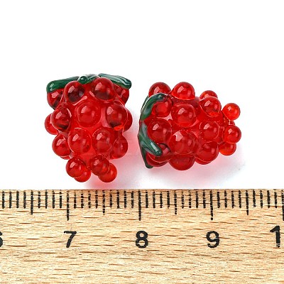 Handmade Lampwork Beads LAMP-WH0012-02E-1