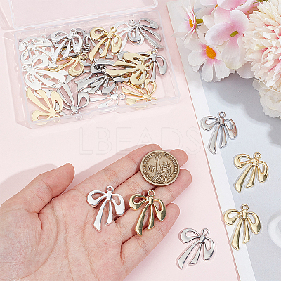 30Pcs 3 Colors Rack Plating Alloy Pendants FIND-SP0002-49A-1