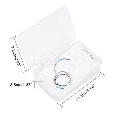 304 Stainless Steel Hoop Earrings EJEW-PH0002-02-1