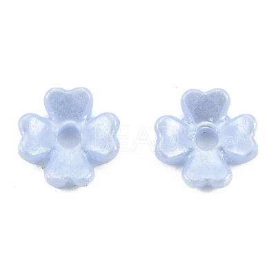 Resin Imitation Pearl Bead Caps RESI-N036-03-1