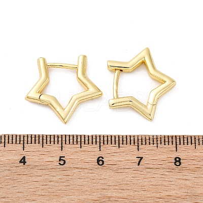 Brass Huggie Hoop Earrings EJEW-F245-03G-1