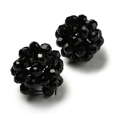 Glass Round Woven Beads GLAA-A034-4mm-A08-01-1