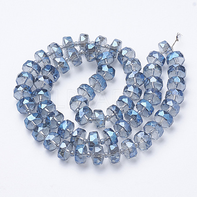 Electroplat Glass Beads Strands EGLA-Q092-10mm-D05-1