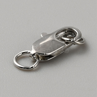 Brass Lobster Claw Clasps FIND-WH0110-859B-P-1