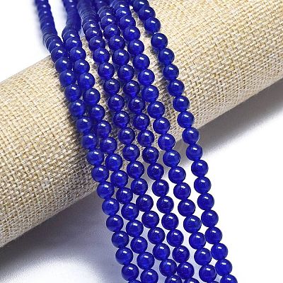 Natural Malaysia Jade Beads Strands G-L645-C01-4mm-18-1