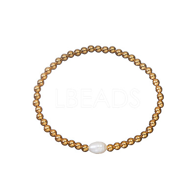 304 Stainless Steel Beads Stretch Bracelets for Women XK2251-2-1