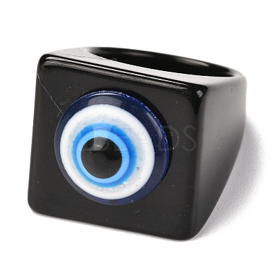 Transparent Acrylic Finger Rings RJEW-P022-G01-1