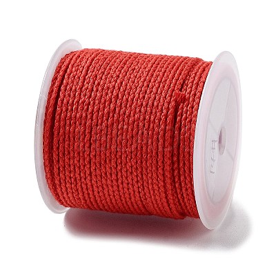 20M Polyester Braided Cord for Jewelry Making OCOR-G015-04A-03-1