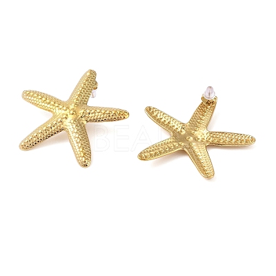 304 Stainless Steel Stud Earrings for Women EJEW-P289-01B-G-1