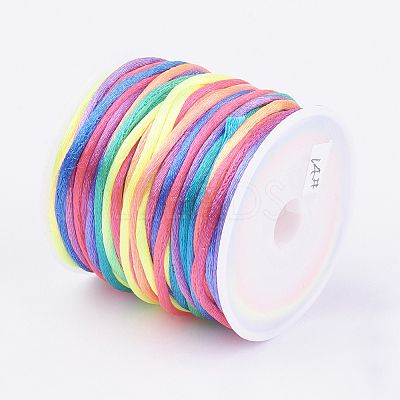 Nylon Satin Rattail Cords LS-NWIR-L006-1mm-14-1