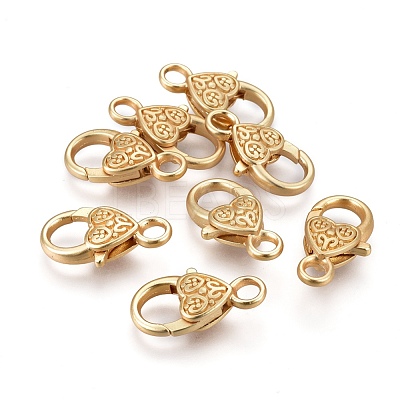 Tibetan Style Heart Lobster Claw Clasps LF014Y-MG-NR-1