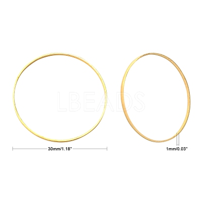Brass Linking Rings X-EC18730MM-G-1