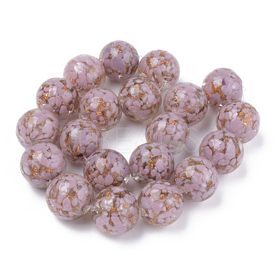 Handmade Gold Sand Lampwork Beads LAMP-S194-008C-01-1