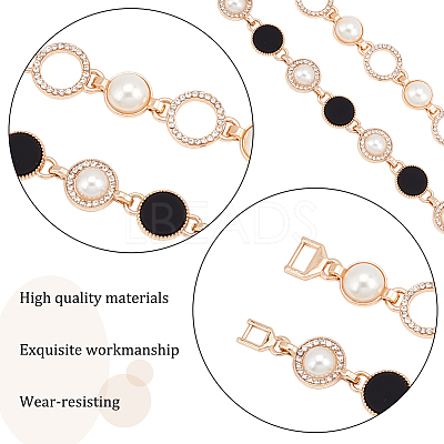 AHADEMAKER 4Pcs 2 Style Alloy Decorative Shoe Chains FIND-GA0002-41-1