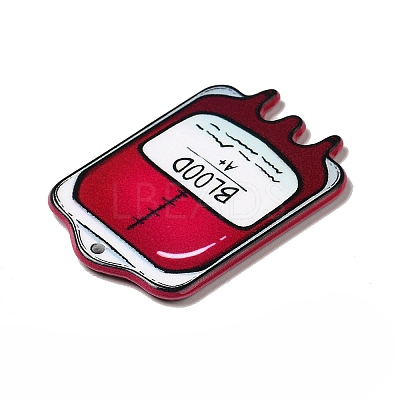 Double-sided Printed  Acrylic Pendants X-MACR-M022-03B-1