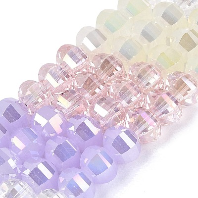 Electroplate Mixed Styles Glass Beads Strands EGLA-N022-14A-A01-1