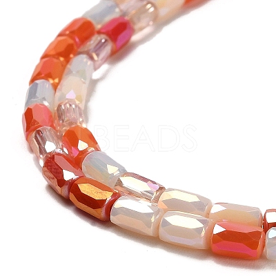 Electroplate Glass Beads Strands EGLA-D030-08E-1