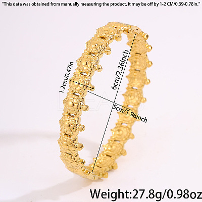 Ocean 304 Stainless Steel Tortoise Hinged Cuff Bangles for Men Women WG0DF18-01-1