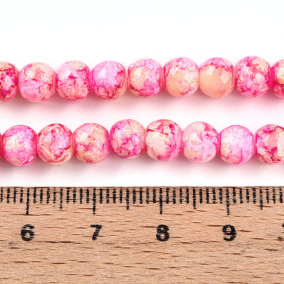 Baking Paint Glass Beads X1-DGLA-N003-6mm-A01-1