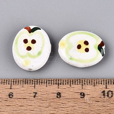 Handmade Porcelain Beads PORC-Q005-12C-1